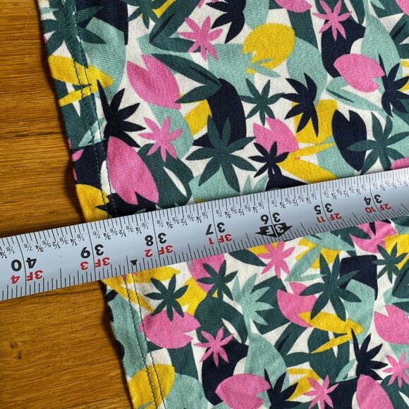 Boden 12R Womens Multicolored Abstract Palm Print Layla Jersey Knee Length Dress - Picture 4 of 16